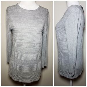 NWT|Buffalo by David Bitton Grey 3/4 Sleeve Top, MEDIUM
